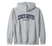 Cinco Bayou Florida Vintage Sudadera con Capucha