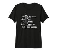 Cinco Cristianos reformados Solas Camiseta Premium