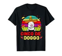 Cinco de Doggo Finnish Lapphund Dog Cinco de Mayo Sombrero Camiseta