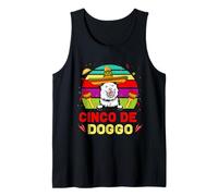Cinco de Doggo Finnish Lapphund Dog Cinco de Mayo Sombrero Camiseta sin Mangas