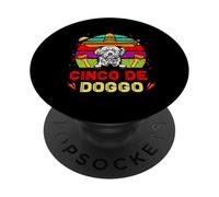 Cinco de Doggo Lhasa Apso Dog For Cinco de Mayo Sombrero PopSockets PopGrip Adhesivo