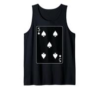 Cinco de espadas jugando a las cartas Camiseta sin Mangas