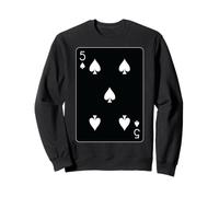 Cinco de espadas jugando a las cartas Sudadera
