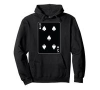 Cinco de espadas jugando a las cartas Sudadera con Capucha