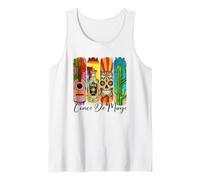 Cinco De Mayo Calavera Tequila Cactus Guitarra Arte Camiseta sin Mangas