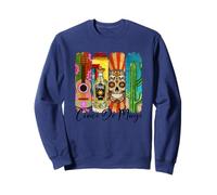 Cinco De Mayo Calavera Tequila Cactus Guitarra Arte Sudadera