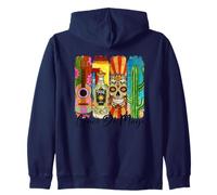 Cinco De Mayo Calavera Tequila Cactus Guitarra Arte Sudadera con Capucha