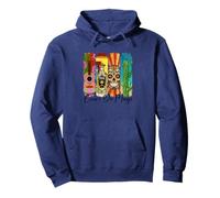Cinco De Mayo Calavera Tequila Cactus Guitarra Arte Sudadera con Capucha