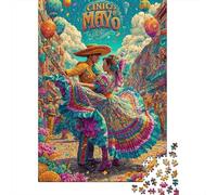 Cinco De Mayo Celebration Rompecabezas Imposible,desafío para Adultos Juego Educativo 1000 Piezas Obra De Arte De Juego De para Adultos Y Niños A Partir De 12 Años 52x38cm/1000pcs