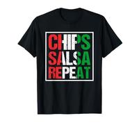 Cinco de Mayo Chips Salsa Repeat Love Comida Mexicana Camiseta