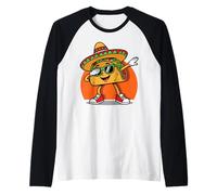 Cinco de Mayo Dabbing Taco Lover Funny Fiesta Mexican Party Camiseta Manga Raglan