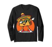 Cinco de Mayo Dabbing Taco Lover Funny Fiesta Mexican Party Manga Larga