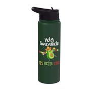 Cinco de Mayo - Holy Guacamole Its Mexican Fiesta Time Stainless Steel Insulated Water Bottle