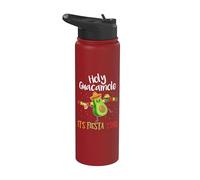 Cinco de Mayo - Holy Guacamole Its Mexican Fiesta Time Stainless Steel Insulated Water Bottle
