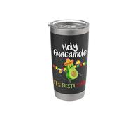 Cinco de Mayo - Holy Guacamole Its Mexican Fiesta Time Vaso térmico de acero inoxidable de doble pared