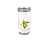 Cinco de Mayo - Holy Guacamole Its Mexican Fiesta Time Vaso térmico de acero inoxidable de doble pared