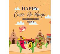 Cinco de Mayo Kids Colouring book: Ages 4-8