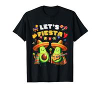 Cinco de Mayo Let's Fiesta Poncho Aguacate niños niñas niños pequeños Camiseta gráfica económica