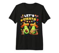 Cinco de Mayo Let's Fiesta Poncho Aguacate niños niñas niños pequeños Camiseta Premium