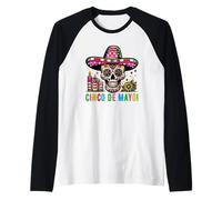 Cinco de Mayo Mexican Latin Proud Fiesta Party Sombrero Camiseta Manga Raglan