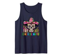 Cinco de Mayo Mexican Latin Proud Fiesta Party Sombrero Camiseta sin Mangas