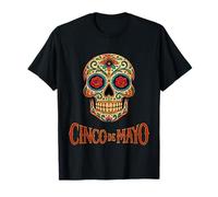 Cinco De Mayo Mexican Sugar Skull Camiseta
