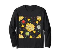 Cinco de Mayo Mexico Nachos Guacamole Chips Salsa Aguacate Manga Larga