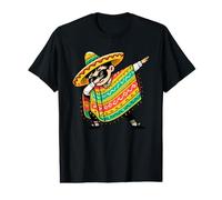 Cinco De Mayo, Niños | Chico Mexicano Dabbing, Sombrero & Poncho Camiseta gráfica económica
