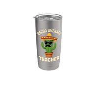 Cinco De Mayo Teacher Fiesta Maestro Apreciación Divertido Vaso térmico de acero inoxidable de doble pared