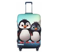 Cinco lindas fundas de equipaje de pingüinos para maletas, funda elástica protectora para maletas, a prueba de polvo, antiarañazos, gruesa, funda de equipaje de viaje, fundas de equipaje lavables, apt