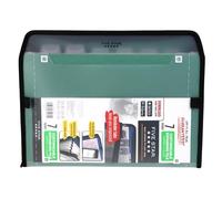 Cinco Star 7 - Bolsillo Fuelle, Recordatorio de pestañas, color verde 1 Pack