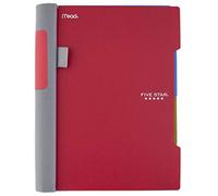 Cinco Star Advance espiral notebook-standard tamaño, 5 tema, Universidad gobernada, 8,5 x 11 pulgadas Hojas Tamaño, color rosso 1 Pack
