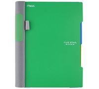 Cinco Star Advance espiral notebook-standard tamaño, 5 tema, Universidad gobernada, 8,5 x 11 pulgadas Hojas Tamaño, color verde 1 Pack