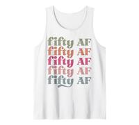 Cincuenta AF Hombres Mujeres Adjetivos Favoritos Divertidas Palabras atrevidas Camiseta sin Mangas