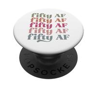 Cincuenta AF Hombres Mujeres Adjetivos Favoritos Divertidas Palabras atrevidas PopSockets PopGrip Adhesivo