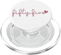 Cincuenta y cinco 55 años lindo para mujeres para su 55 cumpleaños PopSockets PopGrip para MagSafe