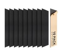 CINDALOG Paneles acústicos autoadhesivos, paquete de 10 paneles de pared grandes insonorizados, paneles de alta densidad a prueba de sonido, tratamiento acústico absorbente decorativo para el hogar