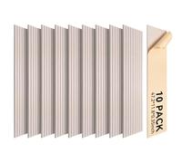 CINDALOG Paneles acústicos autoadhesivos, paquete de 10 paneles de pared grandes insonorizados, paneles de alta densidad a prueba de sonido, tratamiento acústico absorbente decorativo para el hogar