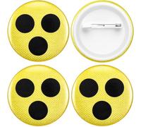 Cindeer 4 Piezas Reflectivas Discapacidad Visual Insignia para Ciegos Letreros de Ciegos Cotidianas para Personas con Discapacidad Visual Regalos de Ayuda para Personas