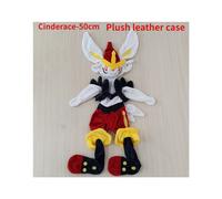 (Cinderace-50cm) Lucario Eevee Giant Pokemon Semi-finished Leather Holster Umbreon Plush Soft Stuffed Doll Cinderace Zeraora Dialga Toys for Kids