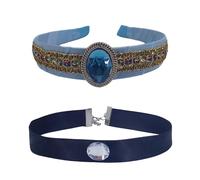 Cinderalla - Diadema y gargantilla para el cuello, accesorio de disfraz de cosplay para niños y niñas, para diversas ocasiones