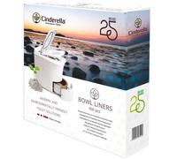 Cinderella bowl liner módulo estándar bolsas de papel 500 unidades para cinderella classic, comfort, freedom, jubilee y premium
