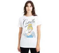 Cinderella Camiseta Headshot With Fancy Script para Mujer (TV25191)