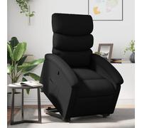 CINDERFUL Sillón reclinable elevable Cuero Artificial Negro,Sillón Reclinable Elétrico Elevador: Confort y Seguridad para Personas Mayores Salón, Sillones