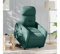 CINDERFUL Sillón reclinable elevable Tela Verde Oscuro,Sillón Reclinable Eléctrico Levanta Personas Mayores Comodidad y Facilidad Salón, Sillones