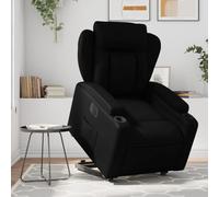 CINDERFUL Sillón reclinable y elevable eléctrico Cuero sintético Negro,Sillón Reclinable y Elevador Eléctrico: Comodidad Máxima para Personas Mayores Salón, Sillones