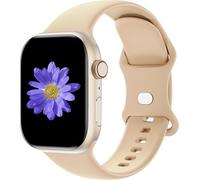 Cindgress Correa deportiva compatible con Apple Watch de 41 mm, 38 mm, 40 mm, 42 mm, para mujeres y hombres, correa de silicona suave para iWatch Series Ultra SE 11 10 9 8 7 6 5 4 3 2 1 S/M té con