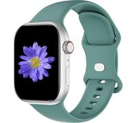 Cindgress Correas deportivas compatibles con Apple Watch de 42 mm, 44 mm, 45 mm, 41 mm, 38 mm, 40 mm, para mujeres y hombres, compatibles con correas de silicona suave para Apple Watch Series 6 para