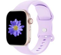 Cindgress Correas deportivas compatibles con Apple Watch de 42 mm, 44 mm, 45 mm, 41 mm, 38 mm, 40 mm, para mujeres y hombres, compatibles con correas de silicona suave para Apple Watch Series 6 para