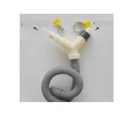CINDTRGA Adaptador en T de Drenaje, Accesorio for tubería de Drenaje, Drenaje for Lavadora y Secadora con Manguera de Drenaje extendida, Longitud de Manguera de 0,3 m
